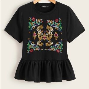 SHEIN peplum top